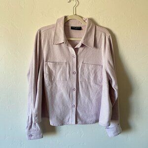 Lane Bryant 14/16 Lilac Lavender Button Front Shacket